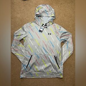 Under Armour Gray Hoodie with Multicolor Accents